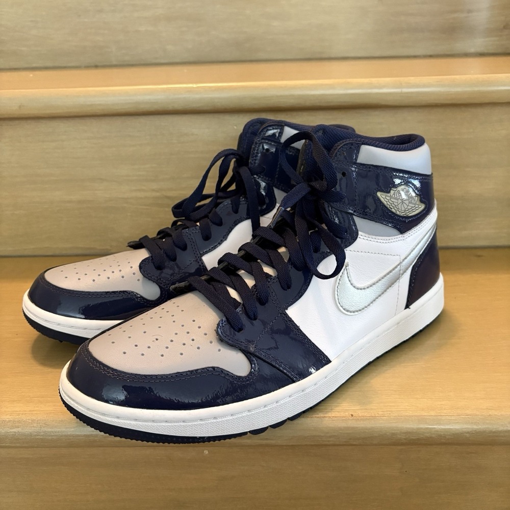 Air Jordan 1 Golf High Midnight Navy Size 11.5 Men's Spots